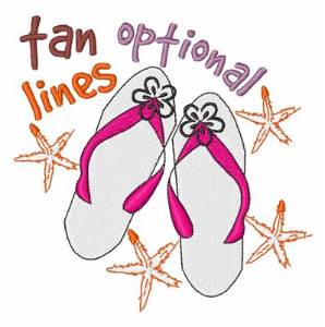 Picture of Tan Lines Optional Machine Embroidery Design