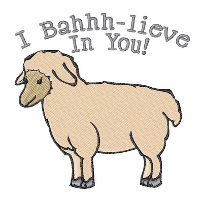 Bleating Sheep Machine Embroidery Design