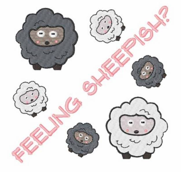 Picture of Feeling Sheepish? Machine Embroidery Design