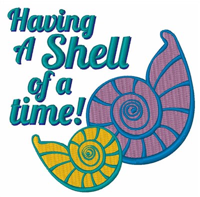 Shell Of A Time! Machine Embroidery Design
