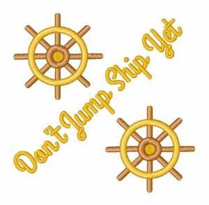 Picture of Dont Jump Ship Yet Machine Embroidery Design