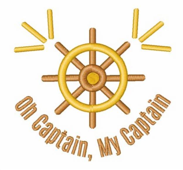 Picture of Oh Captain, My Captain Machine Embroidery Design
