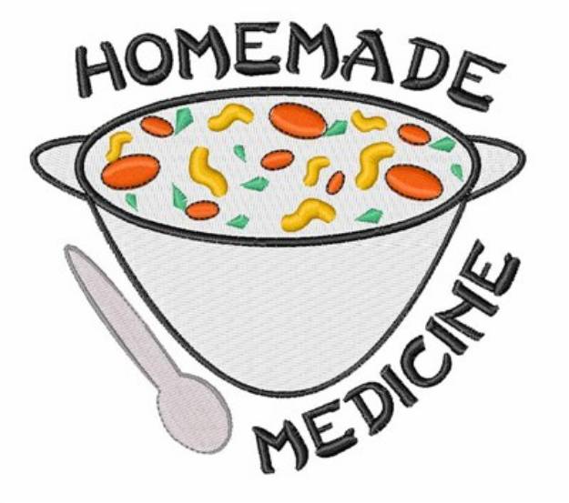 Picture of Homemade Medicine Machine Embroidery Design