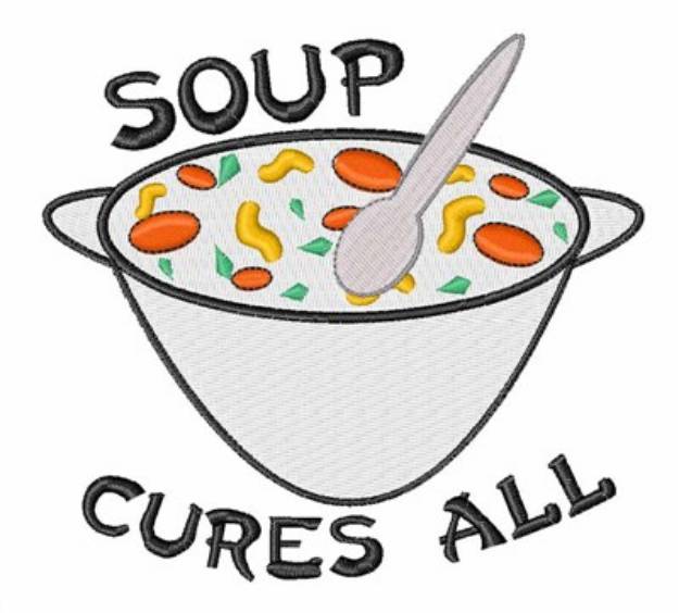 Picture of Soup Cures All Machine Embroidery Design