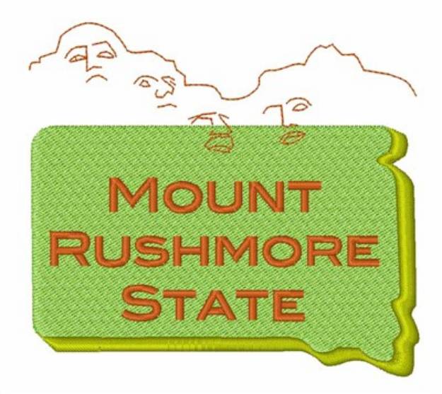 Picture of Mount Rushmore State Machine Embroidery Design