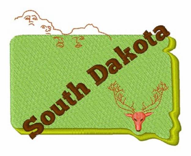 Picture of South Dakota Machine Embroidery Design