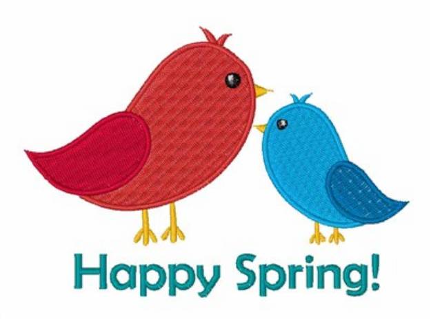 Picture of Happy Spring Birds! Machine Embroidery Design