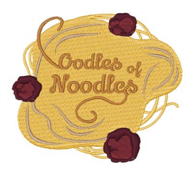 Picture of Oodles Of Noodles Pasta Machine Embroidery Design