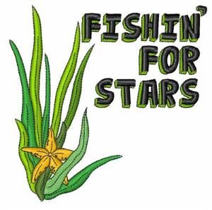 Picture of Fishin For Stars Machine Embroidery Design