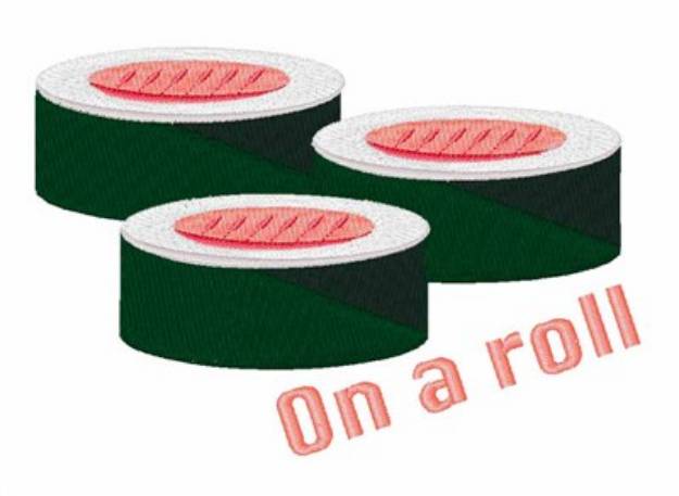 Picture of On A Roll Sushi Machine Embroidery Design