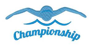 Picture of Swimming Championship Machine Embroidery Design