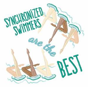 Picture of Synchronized Swimmers Machine Embroidery Design