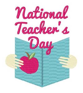 Picture of National Teachers Day Machine Embroidery Design