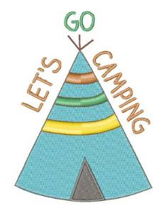 Picture of Lets Go Camping Machine Embroidery Design