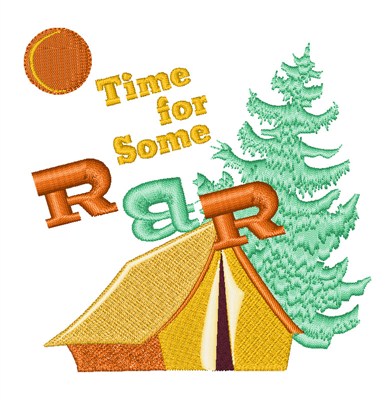 Time For R&R Machine Embroidery Design
