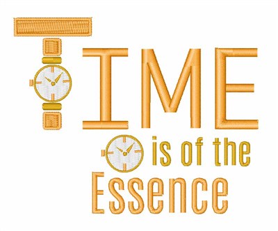 Time Is Of Essence Machine Embroidery Design