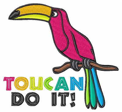 Toucan Do It! Machine Embroidery Design