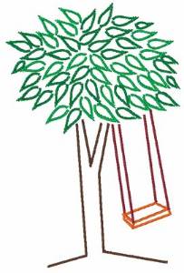 Picture of Save A Tree Machine Embroidery Design