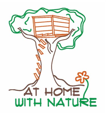 At Home With Nature Machine Embroidery Design