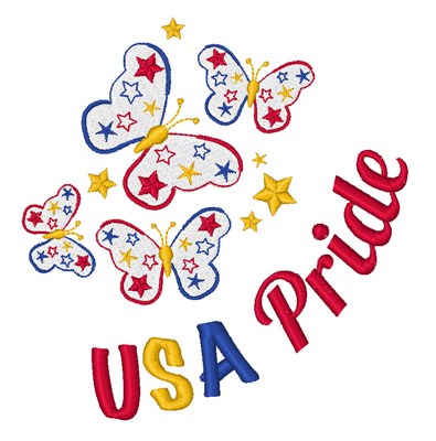 USA Pride Machine Embroidery Design