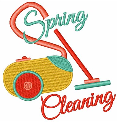 Spring Cleaning Machine Embroidery Design