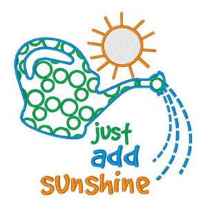 Picture of Just Add Sunshine Machine Embroidery Design