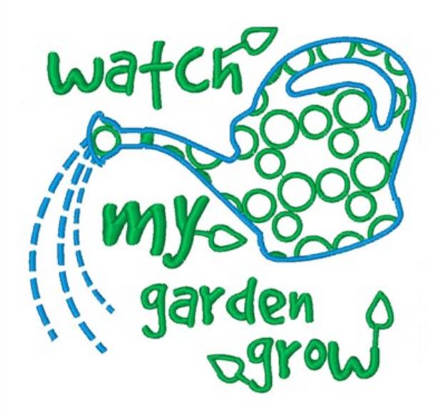 Picture of Watch My Garden Grow Machine Embroidery Design
