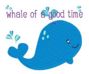 Picture of Whale Of A Time! Machine Embroidery Design