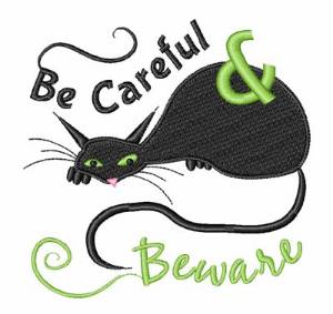 Picture of Be Careful & Beware Machine Embroidery Design
