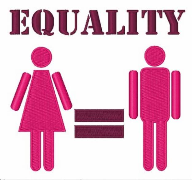 Picture of Equality Machine Embroidery Design