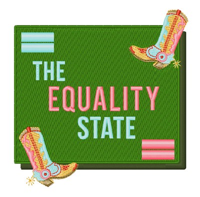 The Equality State Machine Embroidery Design
