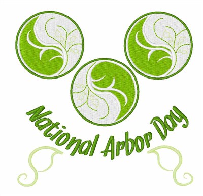 National Arbor Day Machine Embroidery Design