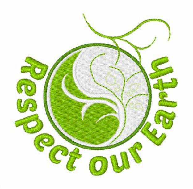 Picture of Respect Our Earth Machine Embroidery Design