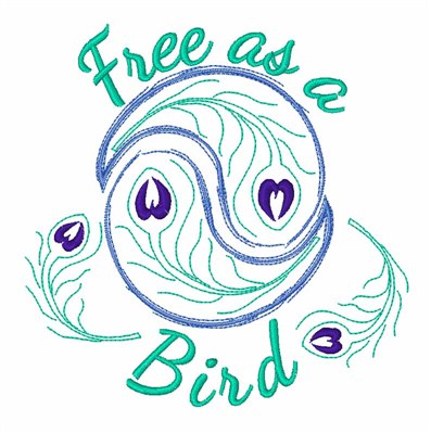 Free As A Bird Machine Embroidery Design