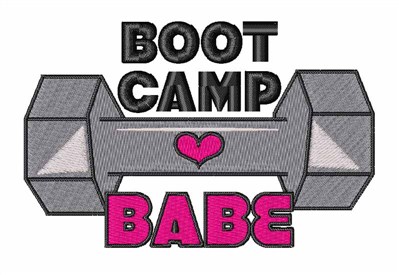 Boot Camp Babe Machine Embroidery Design