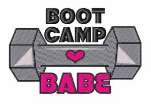Picture of Boot Camp Babe Machine Embroidery Design