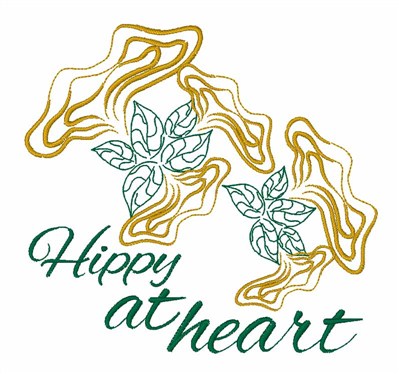 Hippy At Heart Machine Embroidery Design