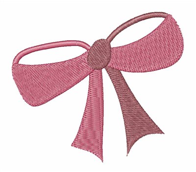 Pretty In Pink Bow Machine Embroidery Design