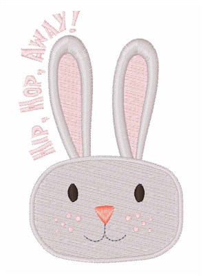 Hip Hop Away Bunny! Machine Embroidery Design