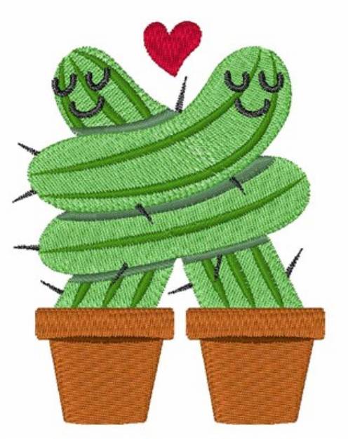 Picture of Cactus Love Machine Embroidery Design