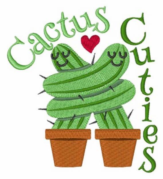 Picture of Cactus Cuties Machine Embroidery Design