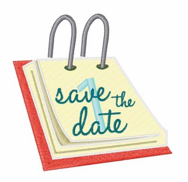 Picture of Save The Date Machine Embroidery Design