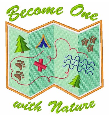 Be One With Nature Machine Embroidery Design