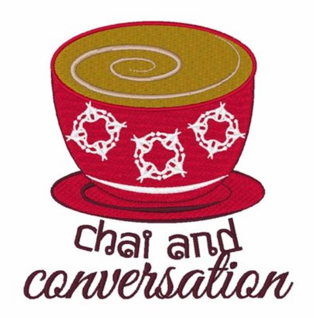Picture of Chai & Conversation Machine Embroidery Design