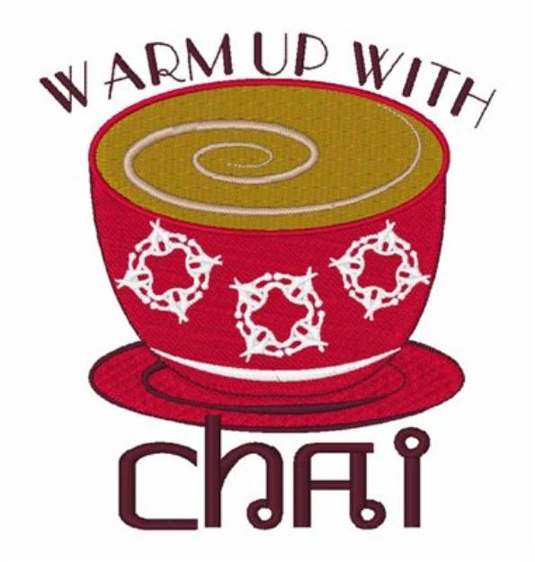Picture of Warm Up With Chai Machine Embroidery Design