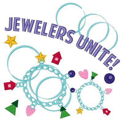Jewelers Unite! Machine Embroidery Design