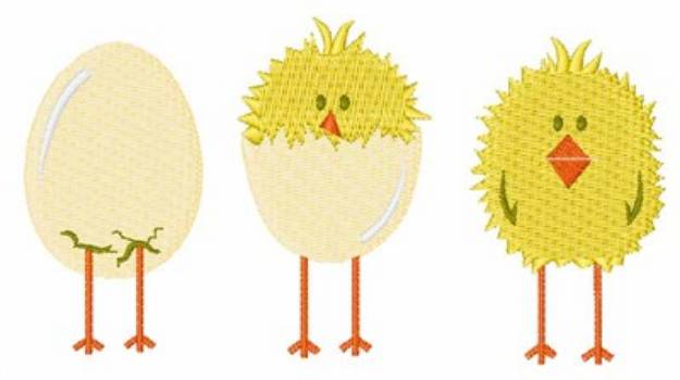 Picture of Easter Chicks Machine Embroidery Design