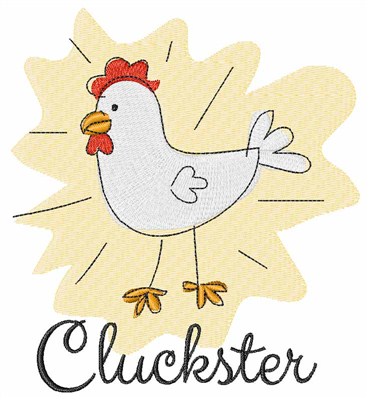 Cluckster Machine Embroidery Design