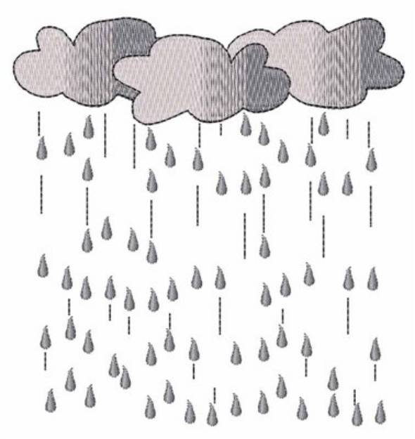 Picture of Rain Rain Come Again Machine Embroidery Design