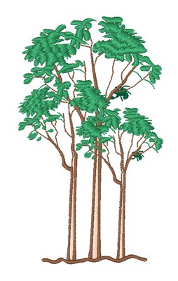 Trees For The Future Machine Embroidery Design